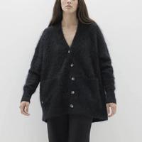 Fabricant de pulls cardigan d'hiver en cachemire brossé surdimensionné à boutons de luxe pour femmes