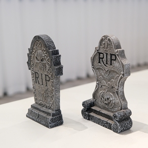 Outdoor Graveyard Headstone Decorations Creepy Zombie RIP Foam <strong>Halloween</strong> Tombstone