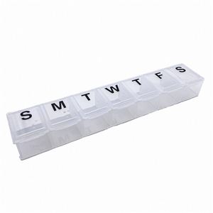Pastillero Portátil Mini de Viaje para 7 Días con 7 Compartimentos, Caja de Medicamentos de Plástico para Uso en Exteriores y Almacenamiento de Pastillas - Product Image 1