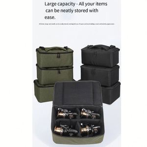 Bolsa de Pesca con Divisores Ajustables, Organizador Multiusos para Carretes de Pesca, para Pesca al Aire Libre - Product Image 3