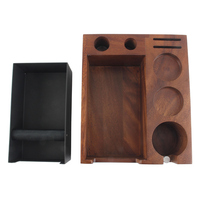 Organisateur à expresso Knock Box, Rangement multifonctionnel pour expresso, Station de tamper à café pour comptoir, maison, café