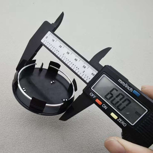 Cubierta de centro de rueda de plata negra ABS de 60mm para accesorios decorativos de coche <span class=keywords><strong>Peugeot</strong></span> - Product Image 6
