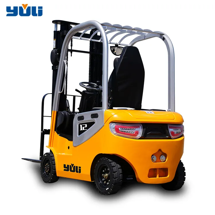 Yuli china factory 4 wheel 3m hydraulic truck retractable portable motor 24 v 48 v lithium Electric Forklifts