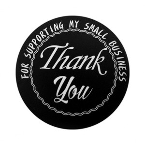 Pegatinas Redondas de Agradecimiento con Impresión Personalizada, Papel Kraft para Apoyar mi Negocio - Product Image 6