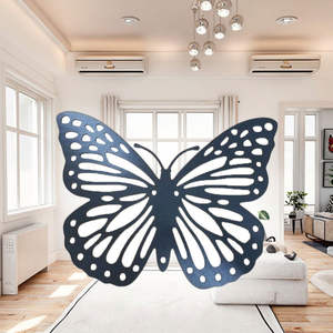 Décoration Murale Papillon en Fer Forgé Noir pour Ramadan, Mariage, Salon - Art Déco - Vente en Gros - Product Image 2