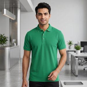 OEM Custom Logo Embroidery Printed Design Long-Sleeved for POLO <b>T</b>-<b>Shirt</b> 100% Cotton Knitted Fabric Solid Pattern Lapel Custom fo - Product Image 1