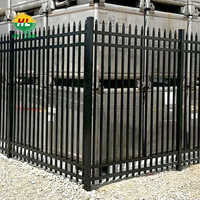 Panneau de clôture de sécurité en fer forgé en acier galvanisé Clôture de sécurité de jardin en acier inoxydable