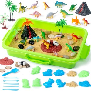 Bañera Sensorial de Plástico, Mesa de Arena para Niños, Arena Mágica DIY para Educación Temprana, Juego de Mundo Pequeño, Juguete Educativo para Jardín de Infancia - Product Image 4