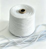32S High-Tenacity Bright-White 100% Ring-Spun Polyester Knitting & Weaving Raw Yarn