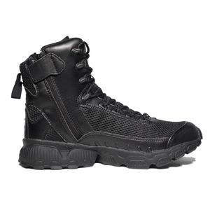 Botas tácticas deportivas de senderismo DFS7 DF2 Summer Trail para bosque, de cuero, con mangas de malla transpirables y cremallera lateral. - Product Image 3