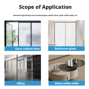 Peinture pour verre dépoli à base d'eau pour la recoloration des bureaux et salles de bain, la confidentialité des portes et l'obscurcissement des fenêtres. - Product Image 3