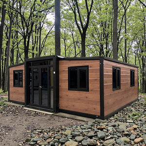 Sang trọng Glass tường container Homes 20ft prefab Tiny bê tông 1 phòng ngủ prefab nhà căn hộ văn phòng xây dựng - Product Image 5