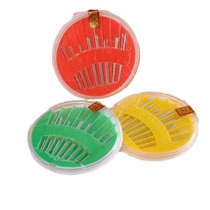 Round Needle Box Hand Sewing Embroidery Needles Steel <b>Wire</b> 10 Needles Disc Storage DIY <b>Craft</b> Supplies - Product Image 5
