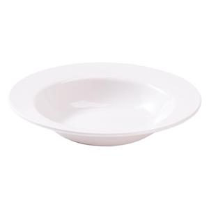 Plato hondo de plástico para pasta de 22 cm, blanco, apilable, para uso doméstico y hotelero - Product Image 4
