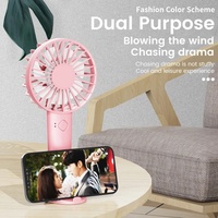 Ventilateur USB électrique rechargeable personnalisable, mini ventilateur de bureau silencieux, ventilateur portatif à flux d'air turbo, moteur sans balais, pour le bureau, les voyages, la voiture