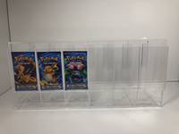 Distributeur de paquets de cartes en acrylique à 6 emplacements, distributeur de paquets de boosters Pokémon en acrylique pour paquets de boosters TCG