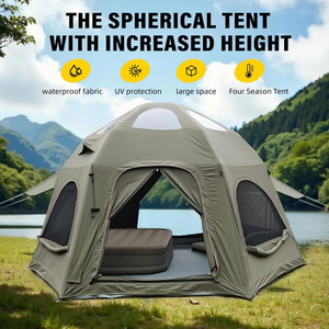 Tente <span class=keywords><strong>gonflable</strong></span> de camping familiale grand format, imperméable, durable et hermétique pour l'extérieur - Product Image 2
