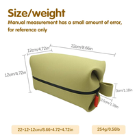 Organisateur de cosmétiques en silicone, trousse de maquillage durable, étanche, avec poignée, personnalisable, pour sac de toilette