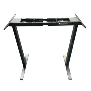The new office study uses a height-adjustable electric lift table with a smart panel-operated table frame