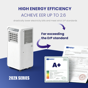 <span class=keywords><strong>Climatiseur</strong></span> Portable <span class=keywords><strong>5000</strong></span> BTU Prix de Gros, Refroidissement Uniquement, R290, Contrôle WiFi, Efficacité Énergétique A+, Certifié CE pour Maison et Hôtel - Product Image 4