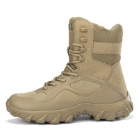 Bottes d'Entraînement d'Extérieur Antidérapantes Grande Taille, Bottes de Combat Transfrontalières pour Hommes et Femmes, Bottes du Désert Résistantes à l'Usure pour la Randonnée