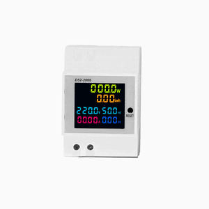 Voltmetro/Ammetero/Contatore di Energia 6IN1 Monofase Montato su Guida Digitale D52-2066-KY AC LCD 110V-380V 100A Fattore di Potenza 0-1 1% - Product Image 3