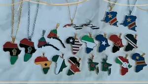 BINSHUO vente en gros bijoux en acier inoxydable personnalisés goutte d'huile le <span class=keywords><strong>Venezuela</strong></span> carte drapeau hommes pendentif collier à breloques pour les femmes - Product Image 6