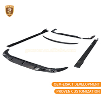 Kit de Carrocería para BMW Serie 7 G11 G12, Estilo Fibra de Carbono Negra, Parachoques Delantero y Trasero, Alerón Trasero, Piezas de Auto