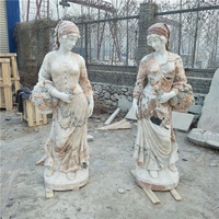 Statue en marbre sculptée à la main de style traditionnel Saint Pierre Paul (San Pedro San Pablo) – Célèbre sculpture religieuse pour cimetière
