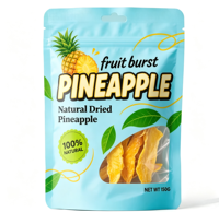 Op maat gemaakte voedselveilige plastic stand-up pouch met ritssluiting voor kleine batches snacks, gedroogd fruit en snoepjes