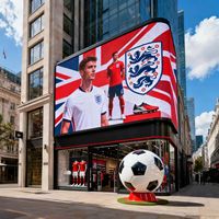 Écran publicitaire LED P3.9 de 229 pouces pour les matchs de football anglais, boutique exclusive de matchs de football, écran vidéo mural de signalisation de 3,9 mm