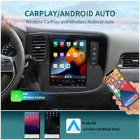Pour Mitsubishi Outlander 9.7 "écran tactile vertical CarPlay Android Auto HD stéréo, caméra de recul, unité principale Plug & Play