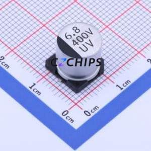 Condensador Electrolítico de Aluminio SMD UV2G6R8M1010VG 6.8UF 400V, D10xL10.2mm 20% 10mm - Product Image 1
