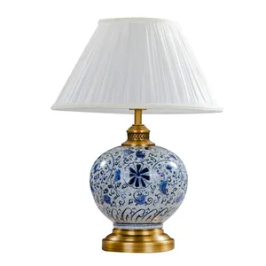 Jingdezhen Chinese Tafellamp Porseleinen Tafellampen Te Koop Chinese Stijl Retro Blauw En Wit Porseleinen Bureaulamp