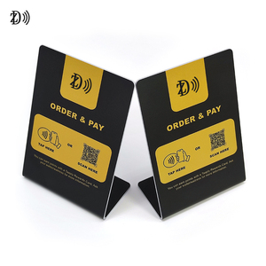 Tag Menu RFID Touchless con Codice QR per Ristorante Stampato 13.56MHz in PVC <span class=keywords><strong>da</strong></span> Tavolo - Product Image 2