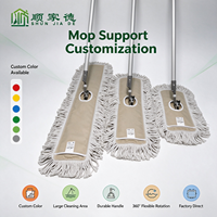 Serpillère en coton robuste à rotation flexible à 360° pour grande surface de nettoyage, idéale pour les halls d'hôtel, les bureaux et l'entretien des sols durs