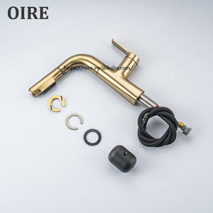 OIRE Kaiping Robinet de <span class=keywords><strong>lavabo</strong></span> de salle de bain design moderne personnalisable en usine <span class=keywords><strong>Mitigeur</strong></span> de <span class=keywords><strong>lavabo</strong></span> en cuivre <span class=keywords><strong>doré</strong></span> et durable - Product Image 3