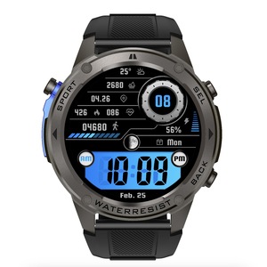 Jam tangan pintar pria AMOLED 2024 CPU kualitas tinggi AST3085L 5ATM jam tangan pintar tahan air dengan GPS, ketinggian, tekanan udara, Kompas - Product Image 2