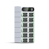 Station de Recharge Commerciale Personnalisée pour Téléphones Portables, Station de Charge Multiple Empilable 24 Fentes, Distributeurs Automatiques de Téléphones Mobiles avec PDV