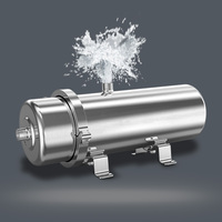 Système de filtration d'eau à membrane d'ultrafiltration PVDF 0,01 micron en acier inoxydable, filtre UF PVDF lavable pour toute la maison