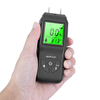 Pengukur kelembaban kayu Digital, alat ukur kelembaban kayu dengan tampilan LCD dinding higrometer, kayu, tes kelembaban bangunan