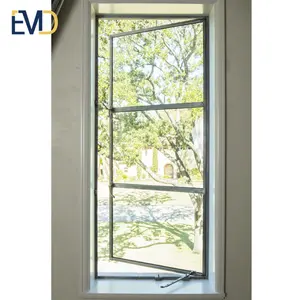 Minimalism style high quality villa soundproof design aluminum glass casement window