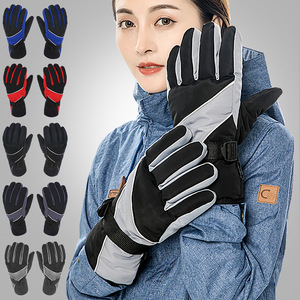Winter Ski Gloves Fleece Lined Windproof Unisex Outdoor Sports Riding Gloves for Men Women Mountaineering Cycling - Product Image 1