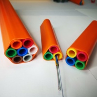 7 vías 12/10mm Pe Sheath 1,2mm Direct Bury Hdpe Microduct Tube Bundle con cable trazador que sopla fibra óptica Cable Paquete de fibra