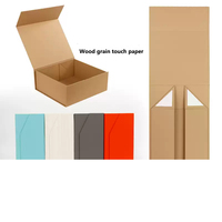 Boîte cadeau pliable personnalisée, boîte à cadeaux à couvercle rabattable, boîte en papier rigide rectangulaire vide personnalisée pour les cadeaux de mariage et de fête
