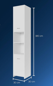 Mobiletto <span class=keywords><strong>bagno</strong></span> salvaspazio con 6 ripiani mobile <span class=keywords><strong>bagno</strong></span> 180X30X30 cm - Product Image 5
