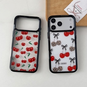 เคสโทรศัพท์ลายเสือดาวพิมพ์ลายโบว์ใสแฟชั่น สำหรับ iPhone XS XR 11 12 13 17 18 Pro max  วัสดุ TPU อะคริลิคใส - Product Image 1