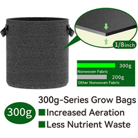 Pots en tissu écologiques 1L pour racines plus saines, avec marques de volume, favorisant l'élagage aérien et une croissance contrôlée, pour jardin hydroponique intérieur