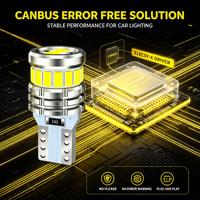 Fehlerfreie T10 W5W Canbus Nicht-Polarisierte 6000K LED-Glühbirne 3014 12V Auto-Keilbirne Seitenmarkierung Parklicht Kuppellicht Kofferraum-Ladungsbeleuchtung