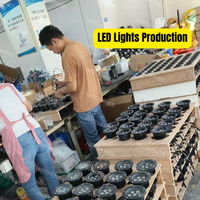 Máquina de acuicultura LED con Control remoto, aireador de fuente de estanque de peces con cuerpo de acero inoxidable 304 para suministro de oxígeno de acuicultura